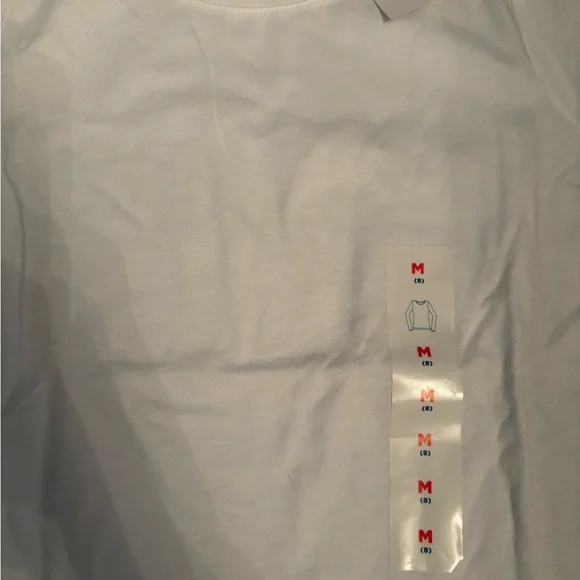 Old Navy White Long Sleeve Shirt - Size M (8) - Picture 3 of 3